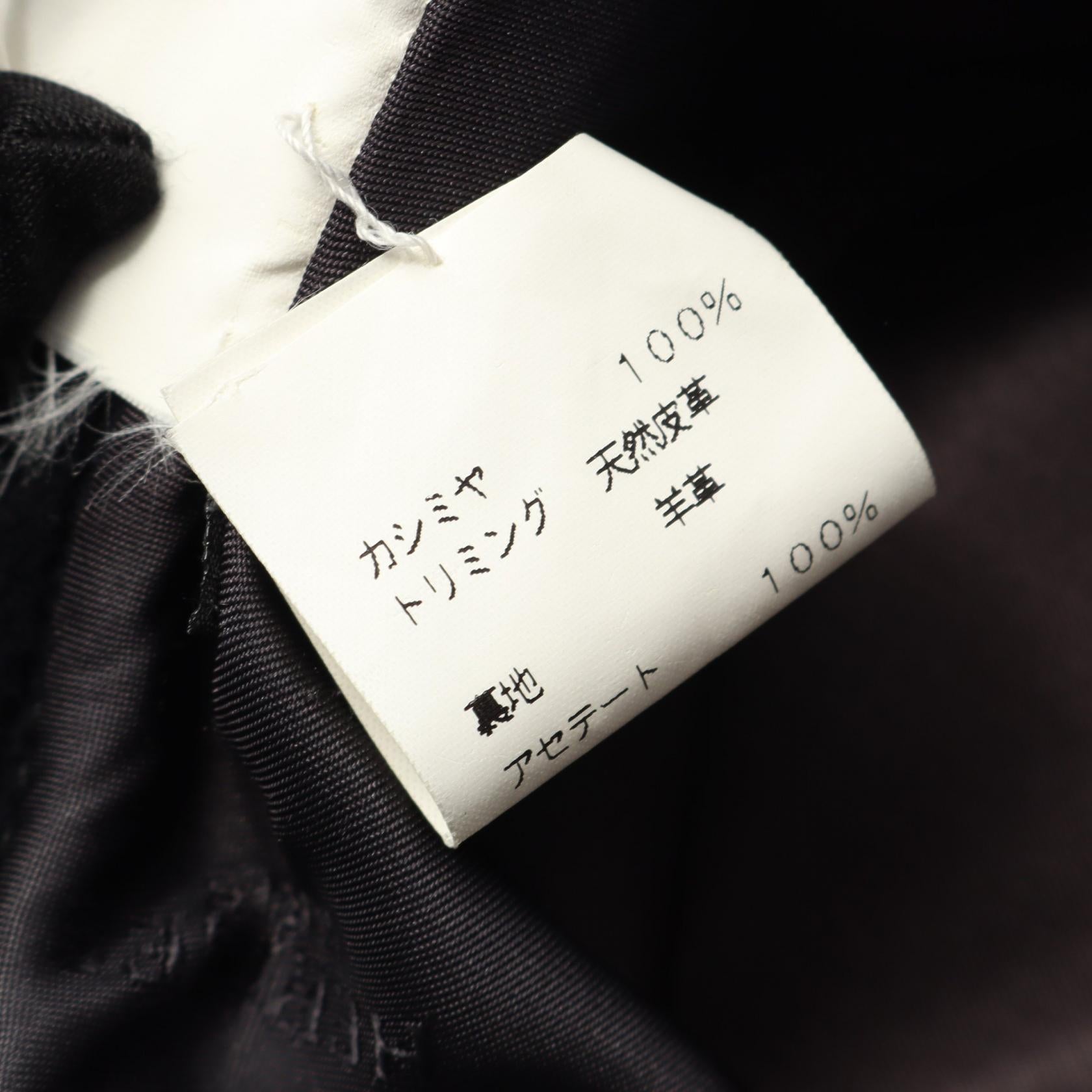エルメス バケットハット レザーカシミヤハット