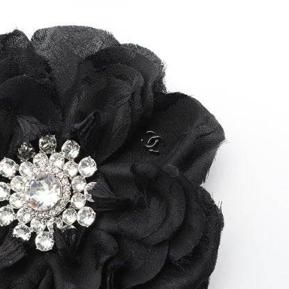 シャネル カメリア シルク ブローチ