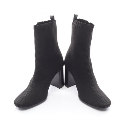 エルメス JENNA60 レザー ファブリック ブーツ
