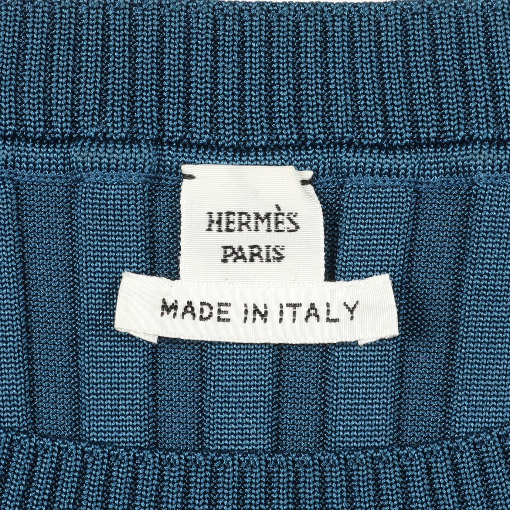 エルメス リブ シルクワンピース