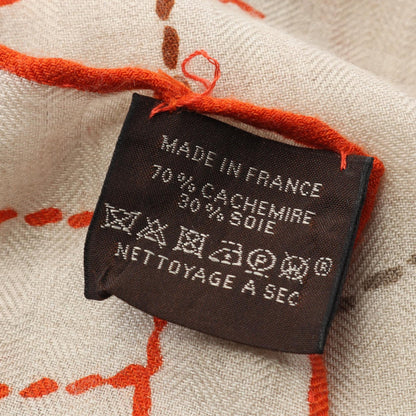 エルメス カレ 140 ピケ セリエ シルク カシミヤ スカーフ