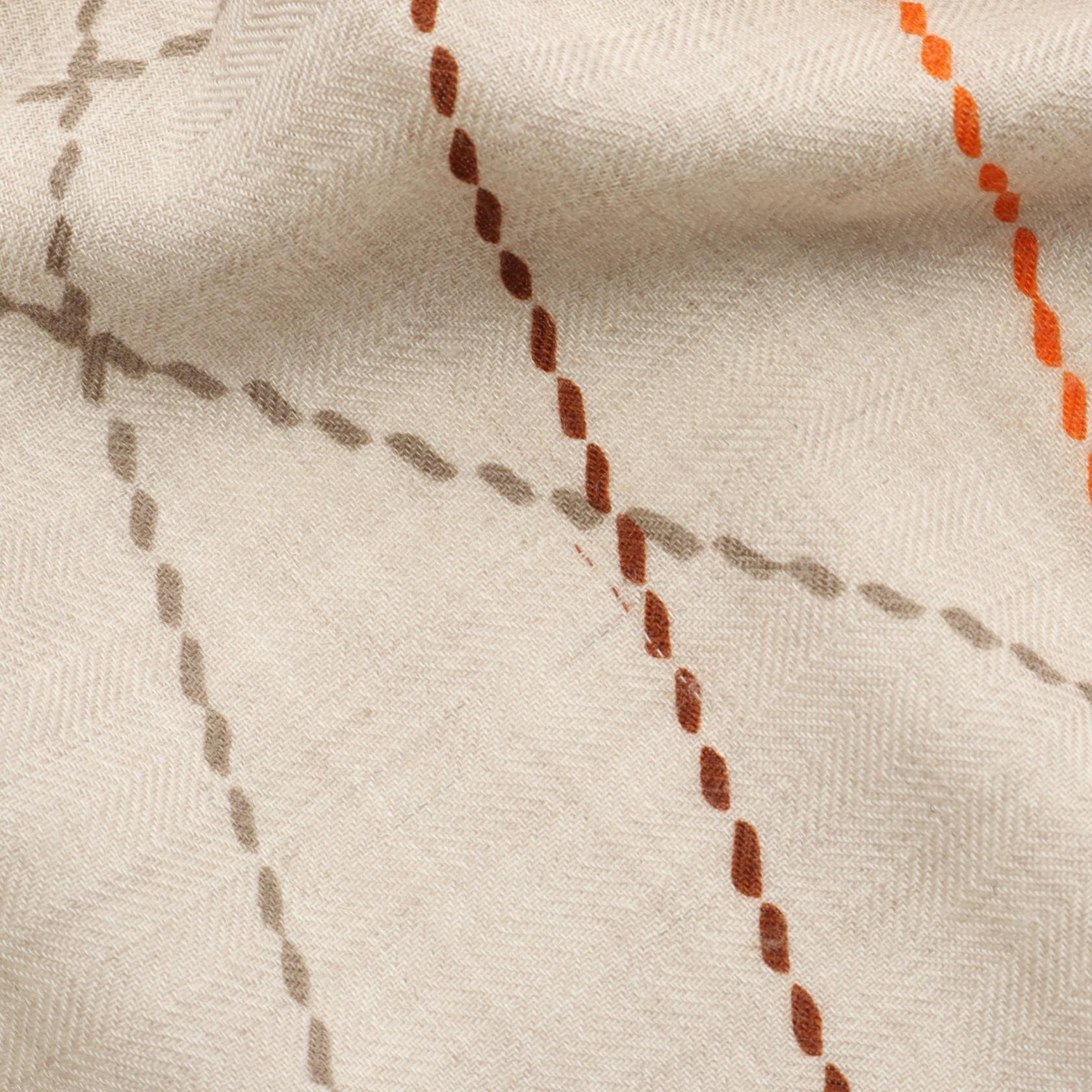 エルメス カレ 140 ピケ セリエ シルク カシミヤ スカーフ