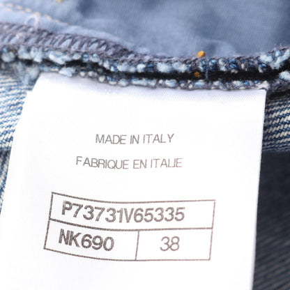 シャネル ココ マーク ボタン コットン デニム パンツ