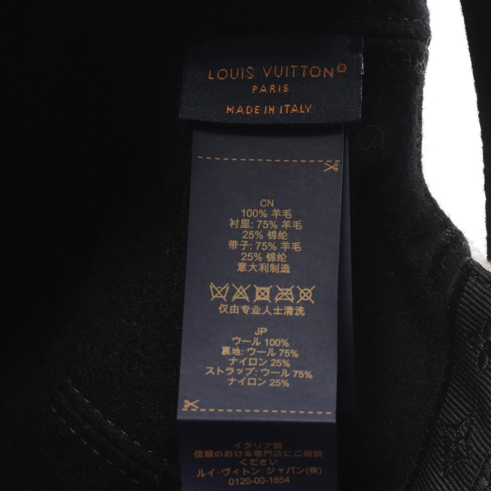 ルイ ヴィトン カシゴラ モノグラム ウール ハット