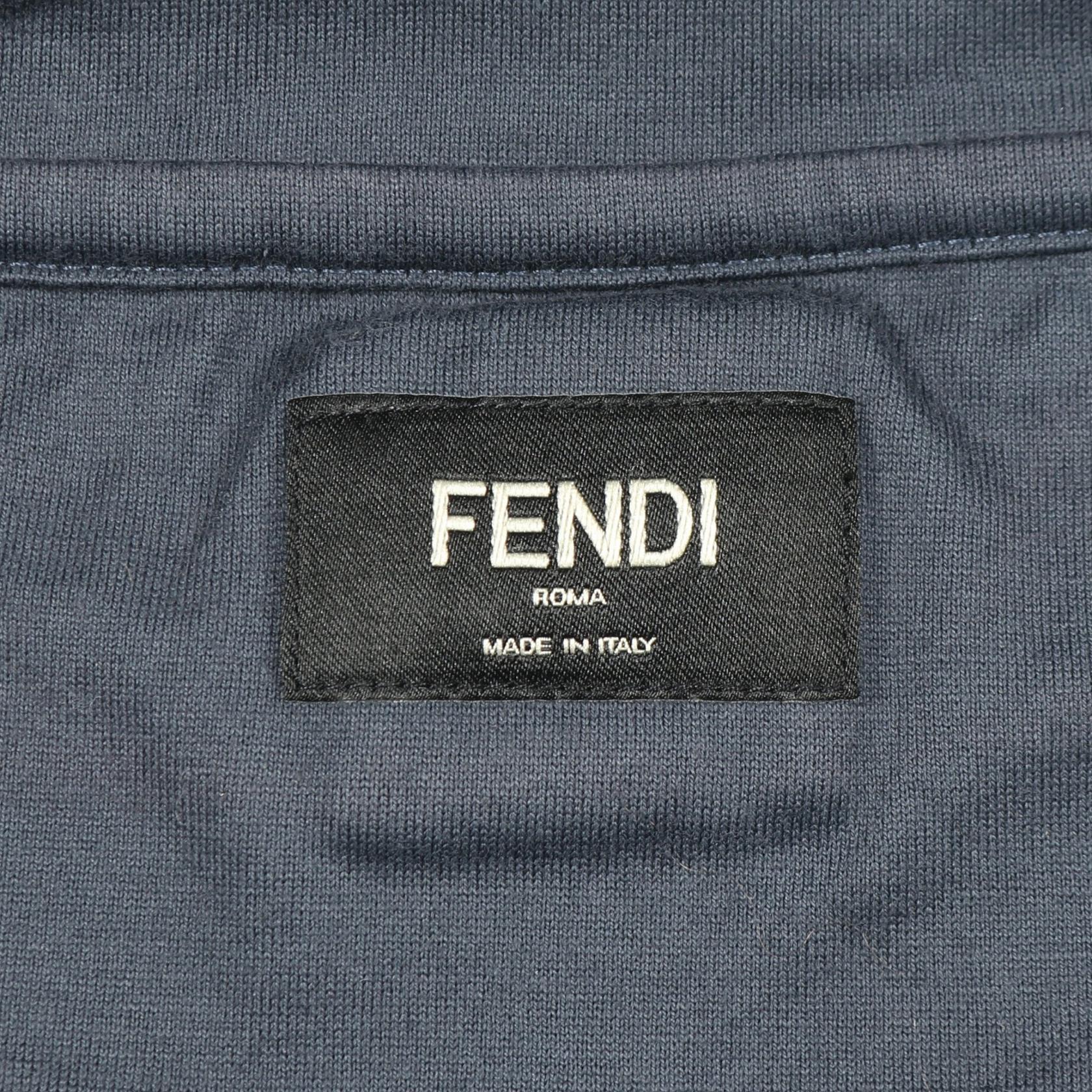 フェンディ ロゴ刺繍 コットントップス
