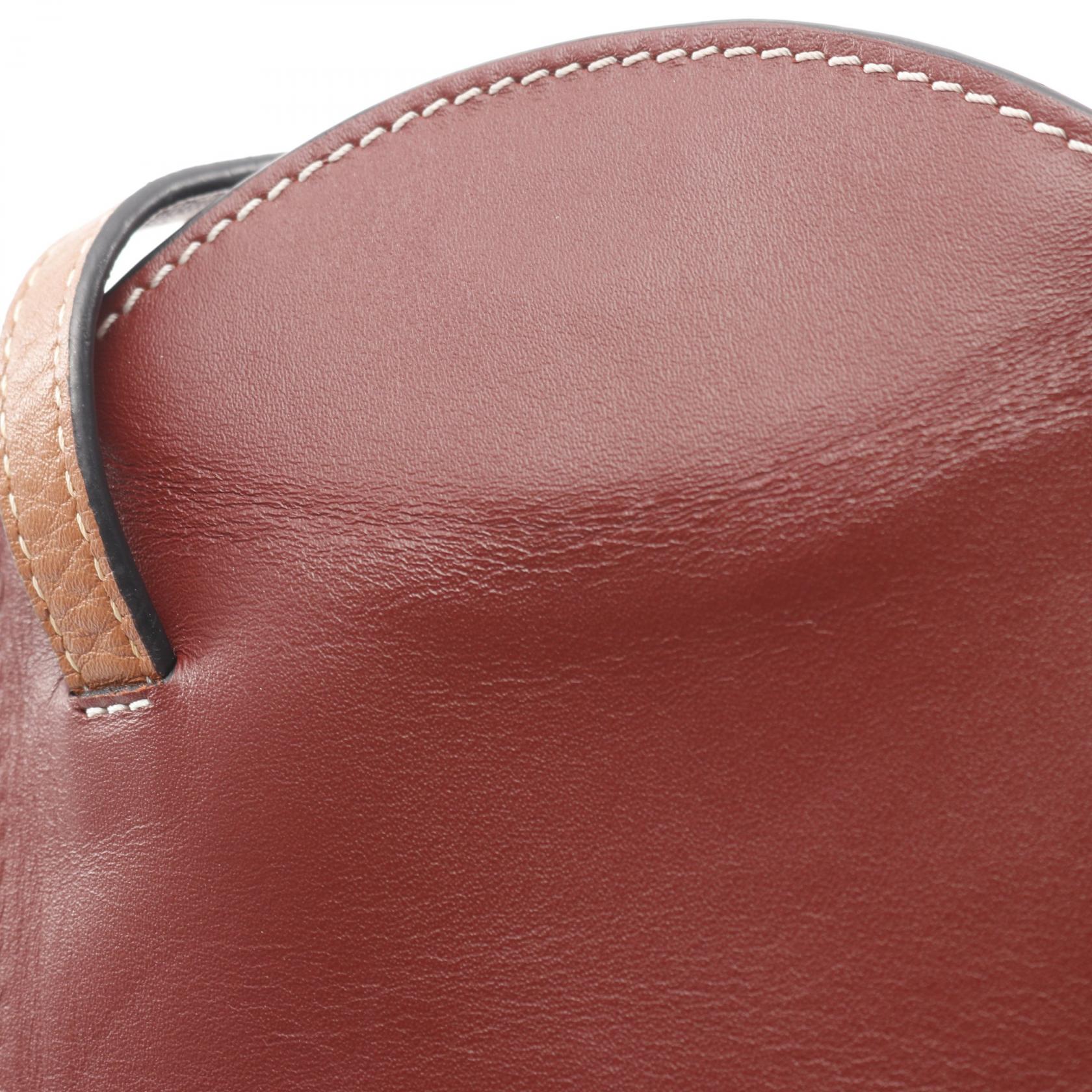 ロエベ GATE POCKET レザーショルダーバッグ