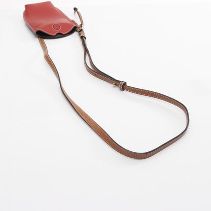 ロエベ GATE POCKET レザーショルダーバッグ