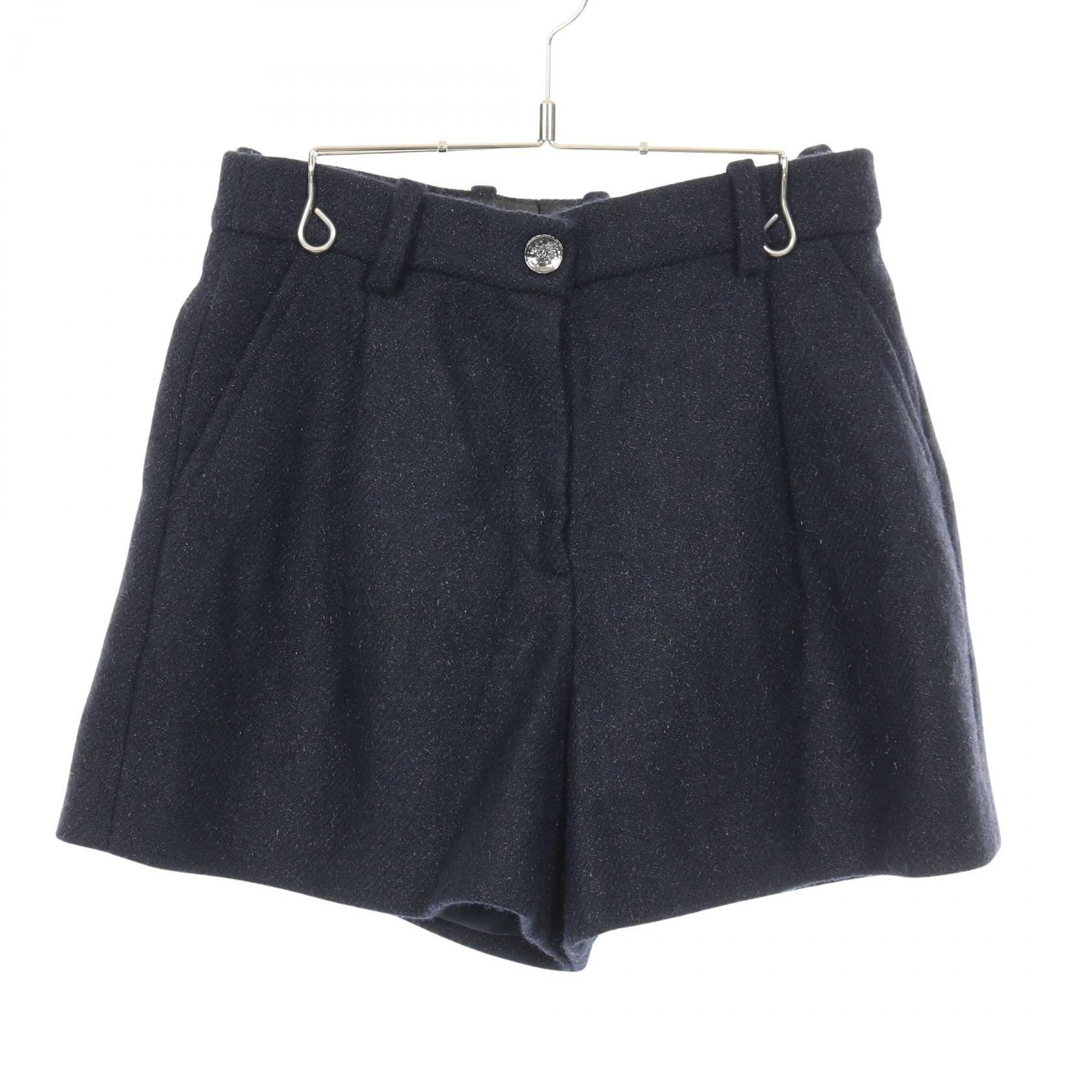 シャネル ココマーク ウールカシミヤショートパンツ