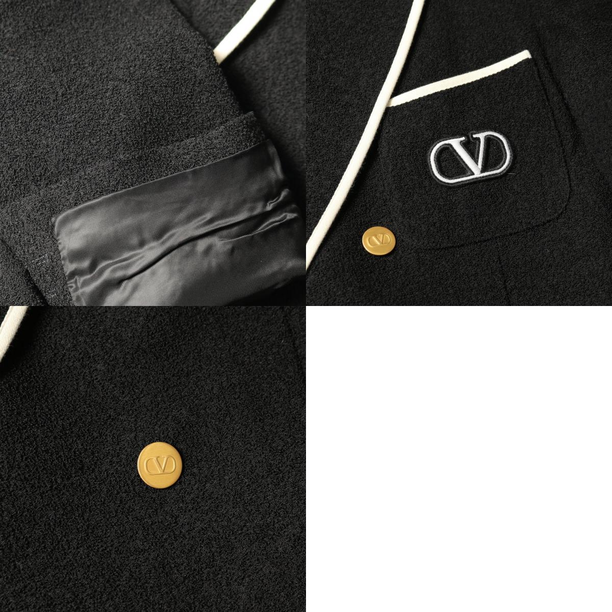 ヴァレンティノ Vロゴ ダブルブレスト ウールナイロン コート