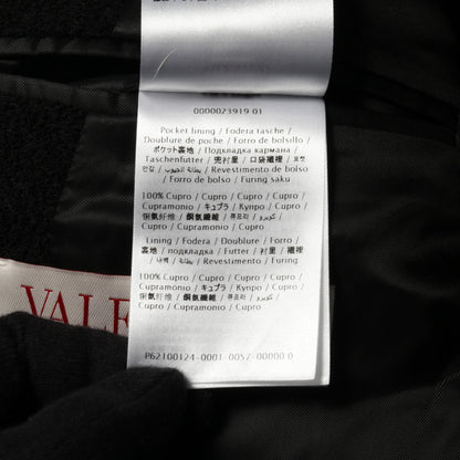 ヴァレンティノ Vロゴ ダブルブレスト ウールナイロン コート