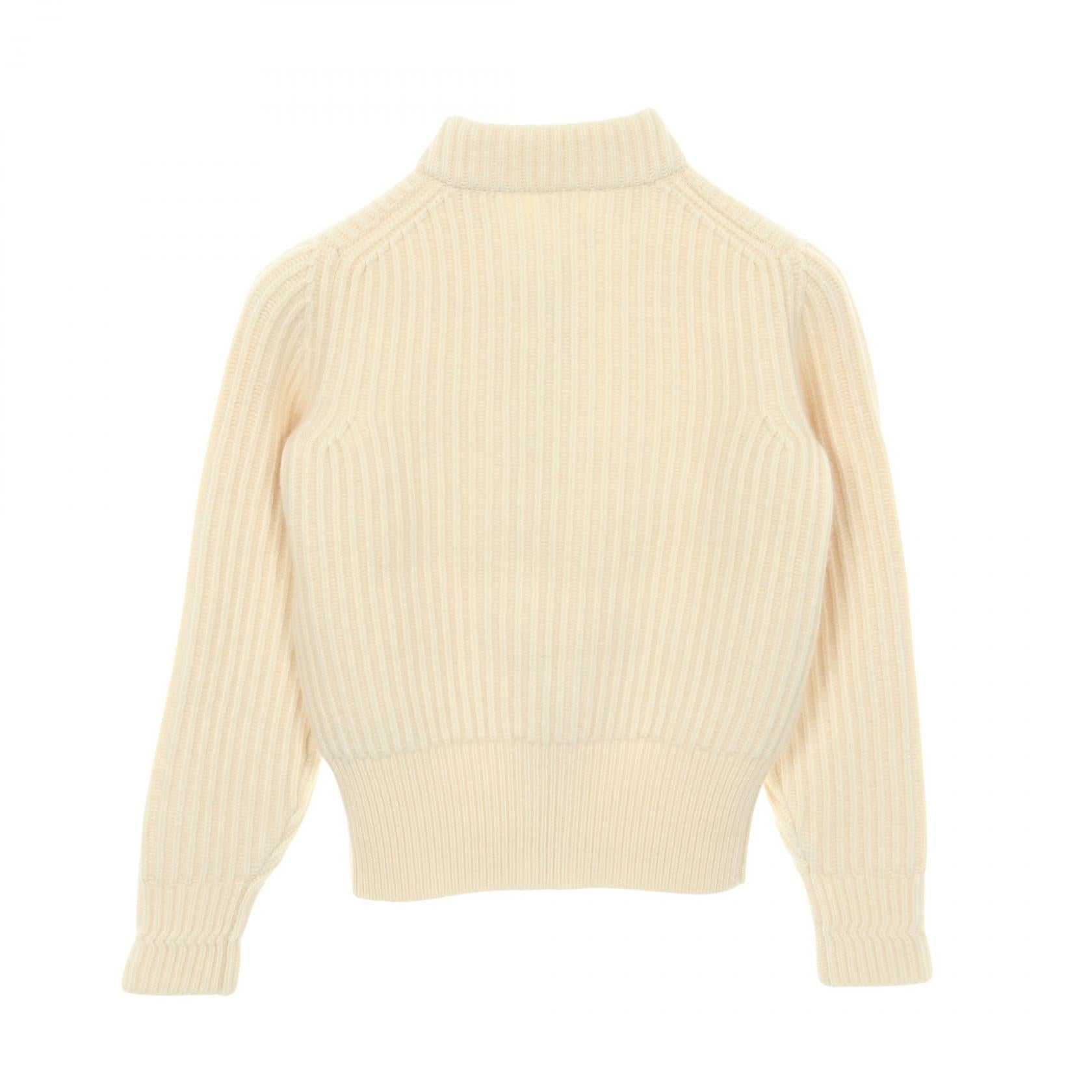 エルメス カシミヤジップアップニットトップス