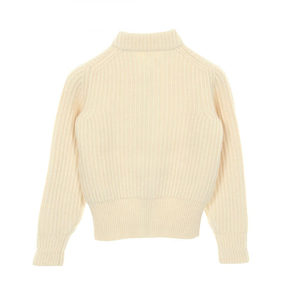 エルメス カシミヤジップアップニットトップス