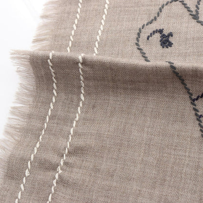 エルメス Cheval a la Couverture シルクカシミヤストール