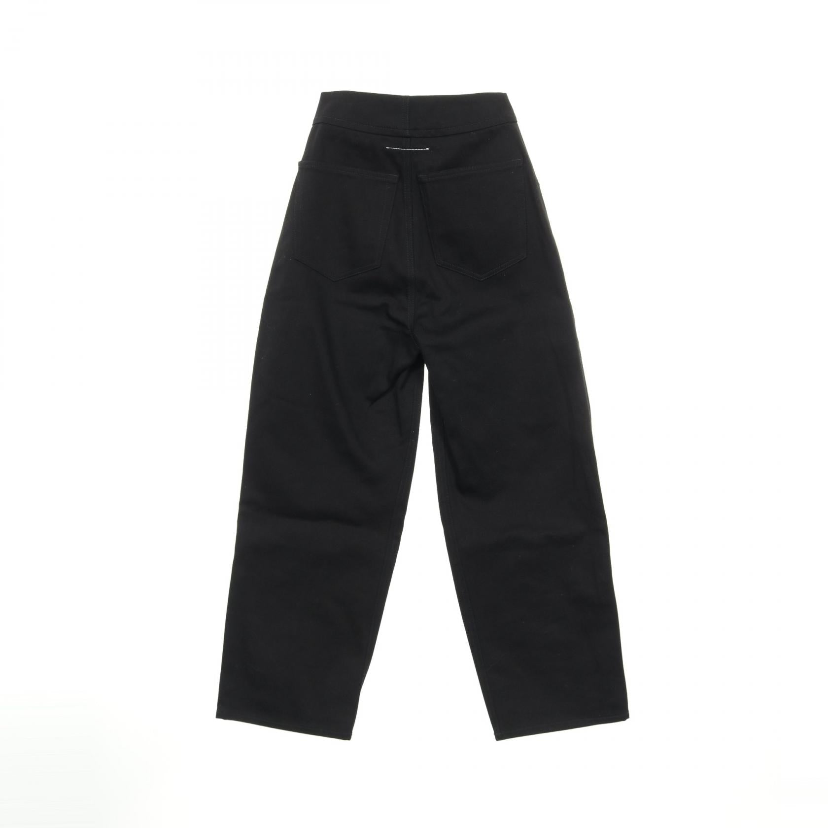 エムエムシックス コットンワイドデニムパンツ