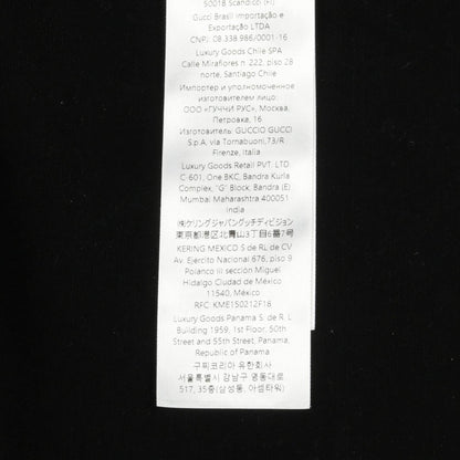 グッチ ラインストーンロゴ コットンデニムジャケット