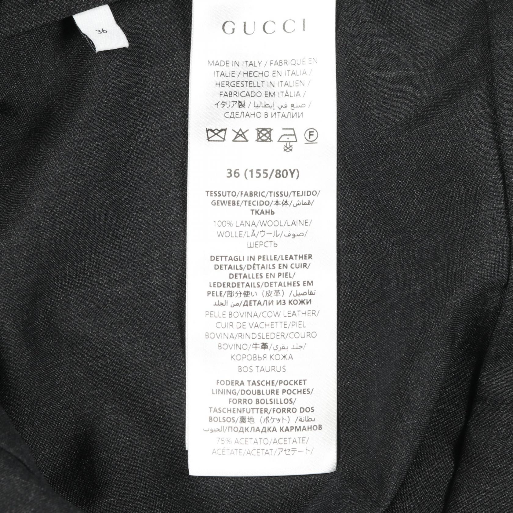 グッチ ホースビット ウール ワンピース