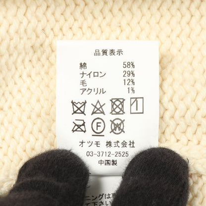 ヒューマンメード コットンウールナイロンニットトップス