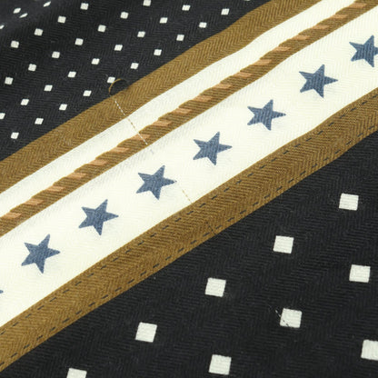 エルメス カレジェアン140 HARNAIS DE COUR Bandana シルクカシミヤスカーフ