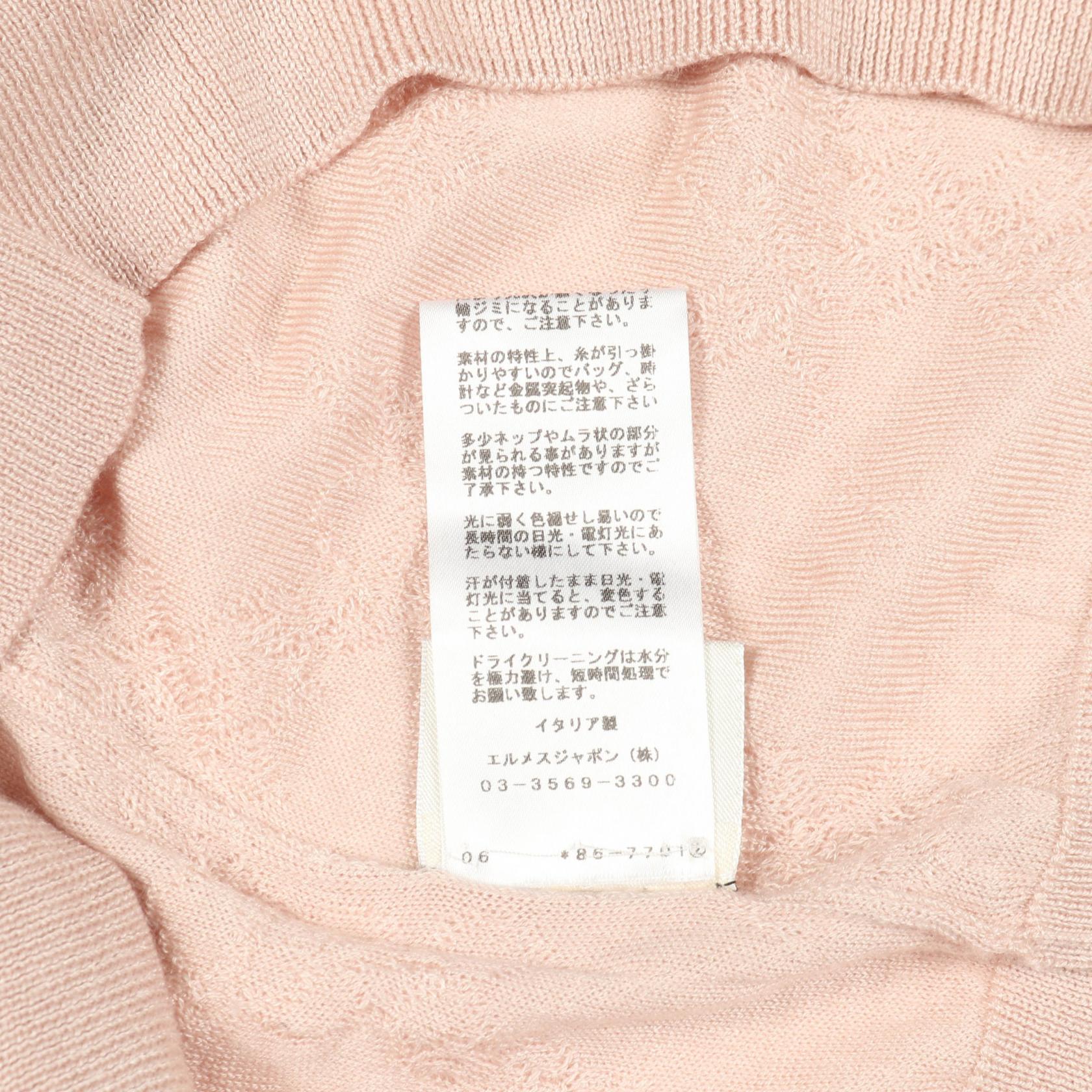 エルメス シルクカシミヤニットトップス