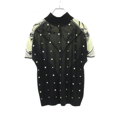 エルメス ツイルレーヌHARNAIS DE COUR カシミヤシルクニット38