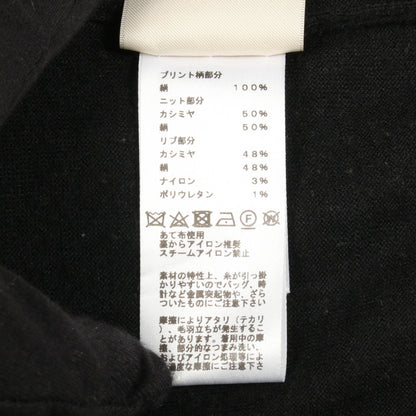 エルメス ツイルレーヌHARNAIS DE COUR カシミヤシルクニット38