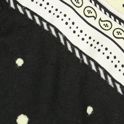 エルメス ツイルレーヌHARNAIS DE COUR カシミヤシルクニット38
