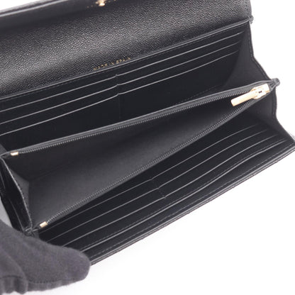 シャネル マトラッセ グレインドカーフ 二つ折り長財布