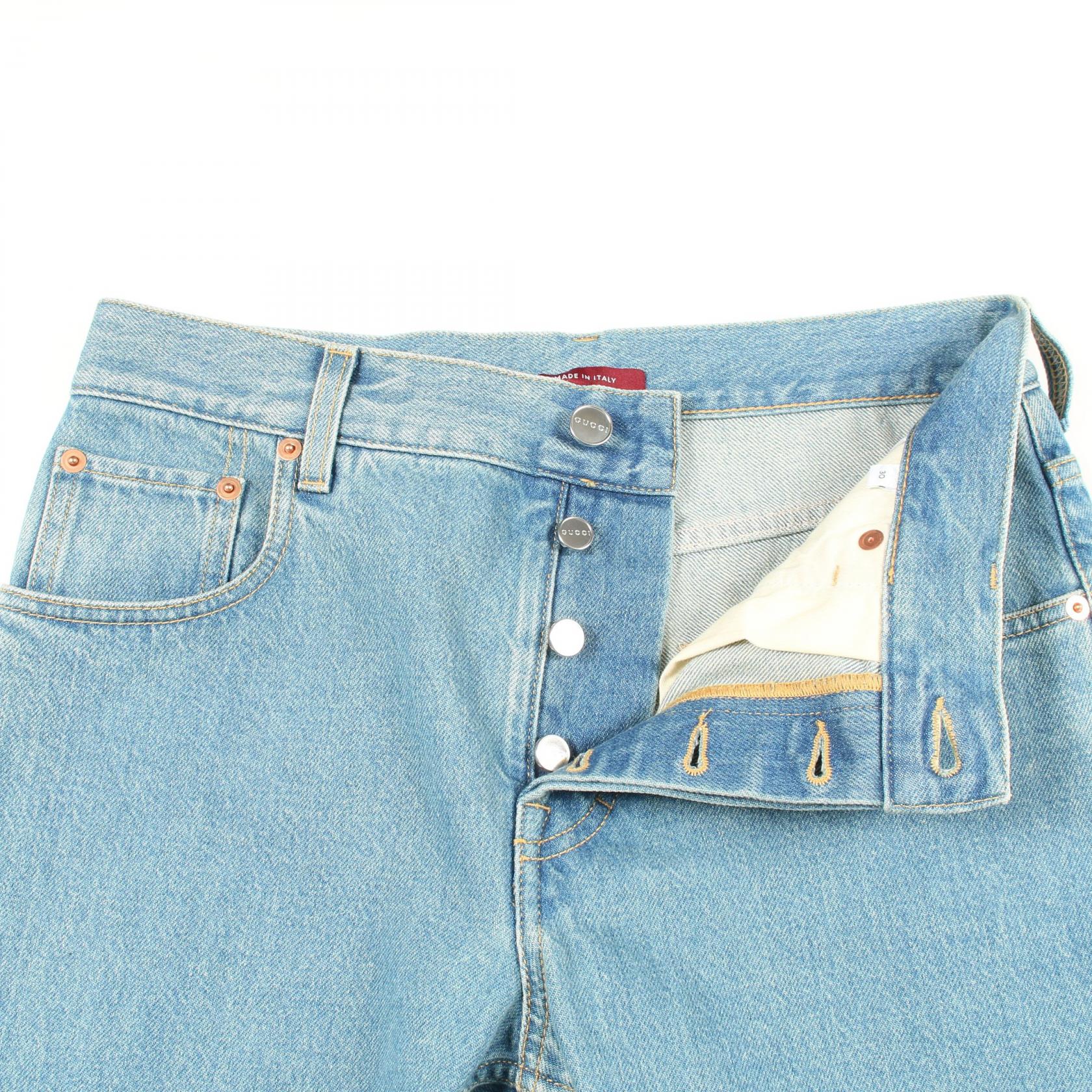 グッチ コットンデニムパンツ