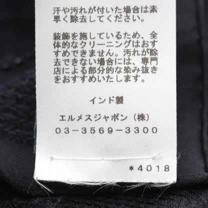 エルメス コーチングペルルブルーノワール シルクストール