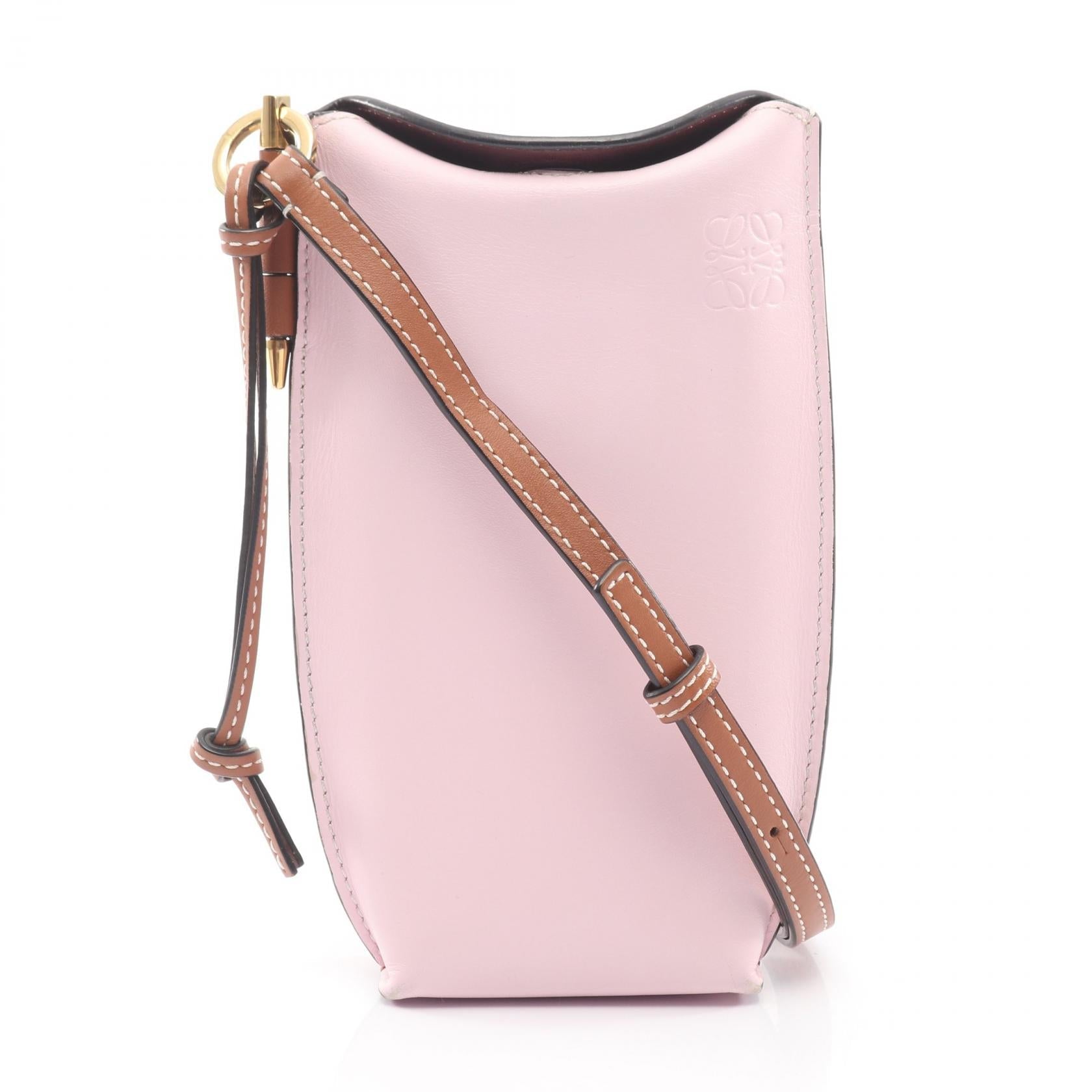 ロエベ Gate Pocket レザーショルダーバッグ