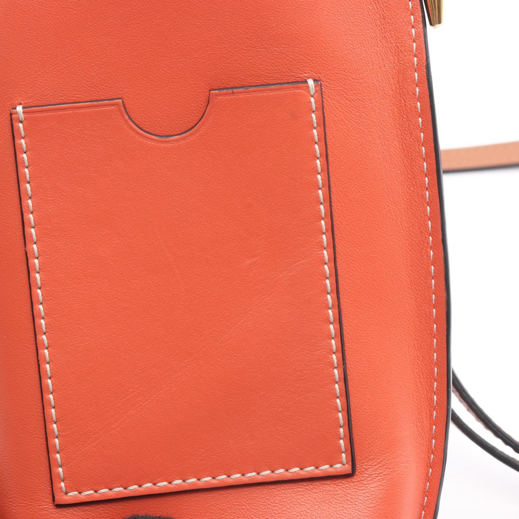 ロエベ Gate Pocket レザーショルダーバッグ