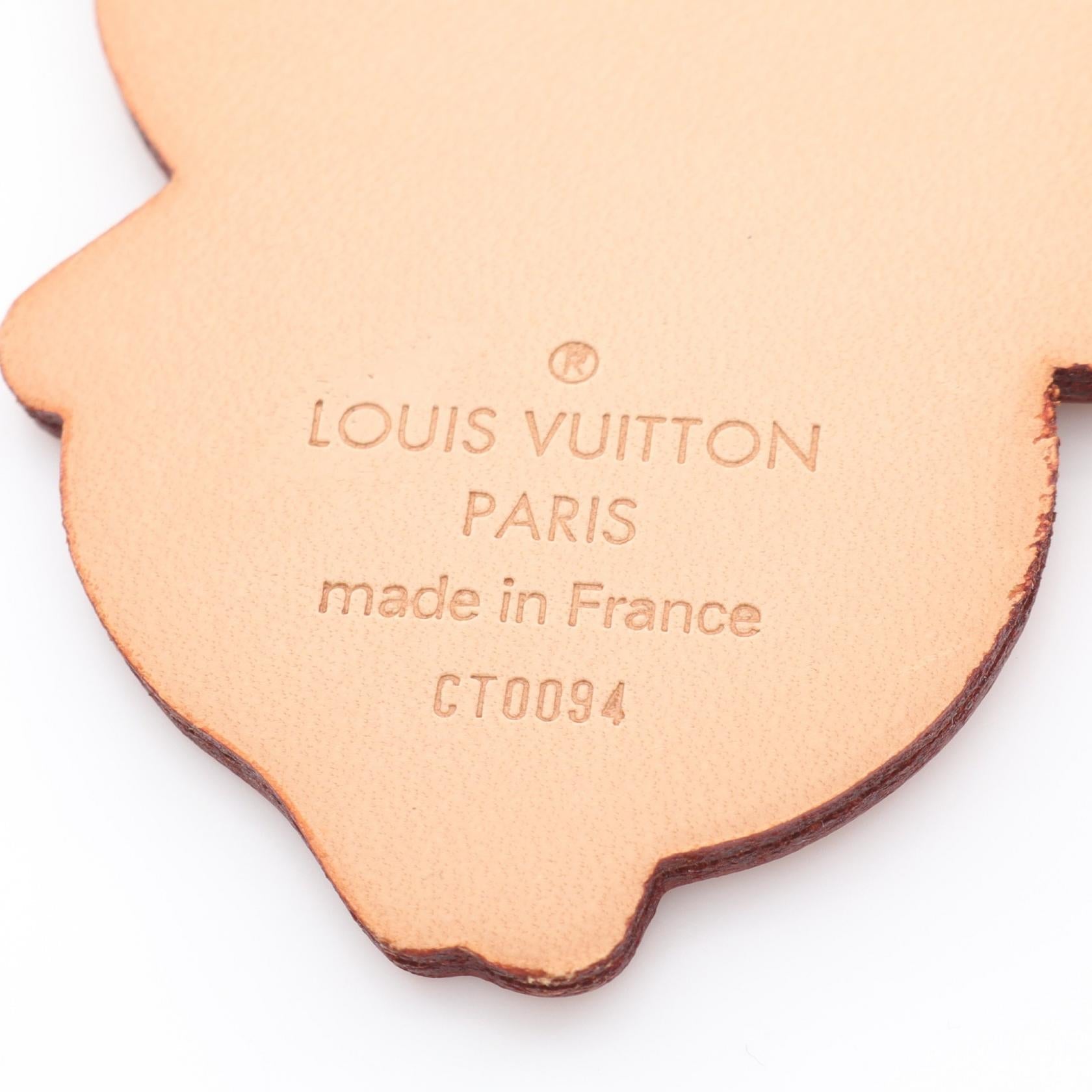 ルイヴィトン LV × TM ポルトクレ パンダ レザー チャーム