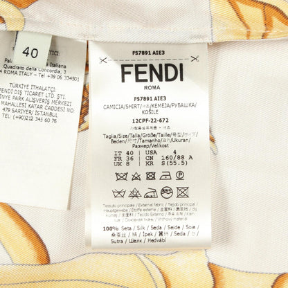 フェンディ フェンダーチェ FF柄 シルク トップス