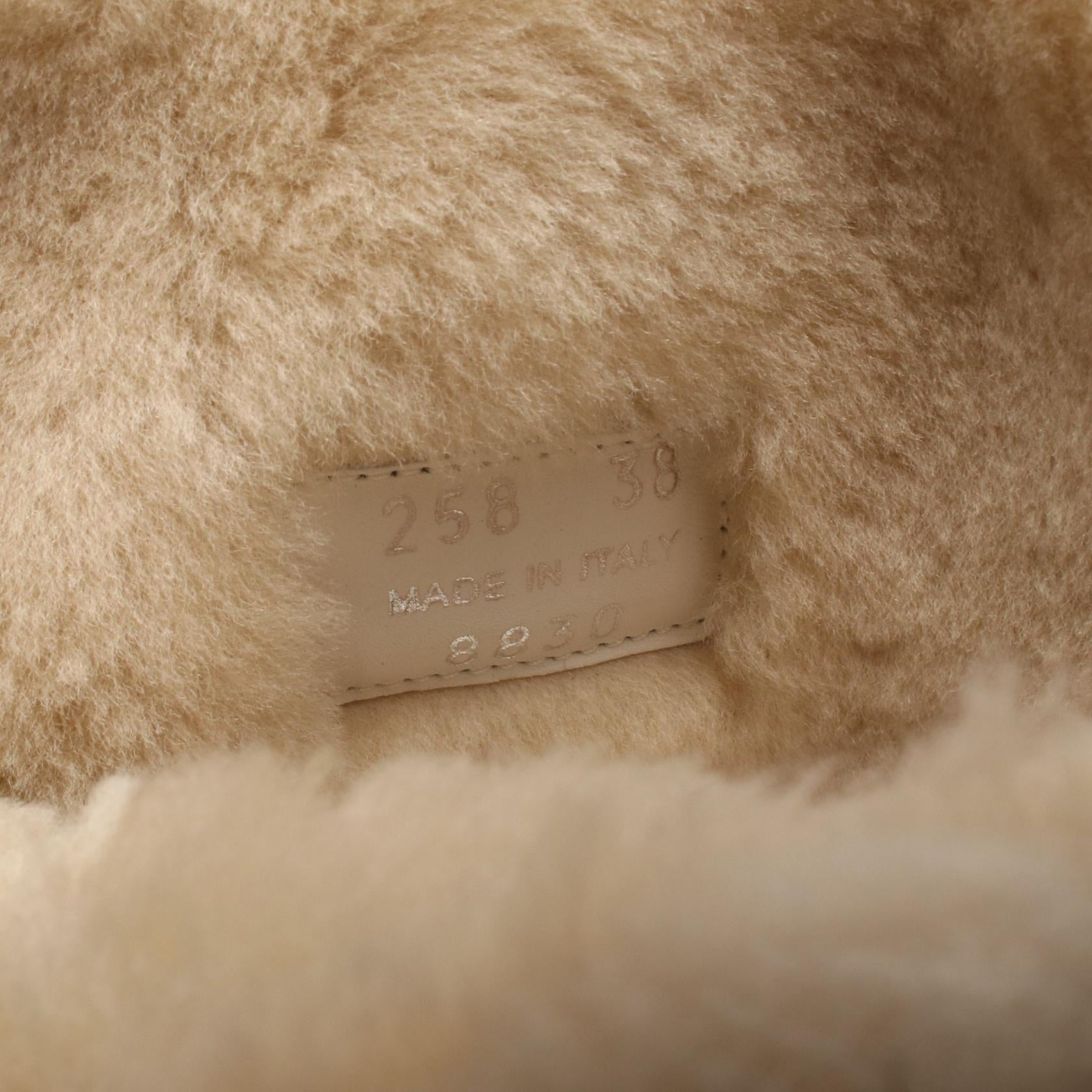 プラダ シアリングブーツ