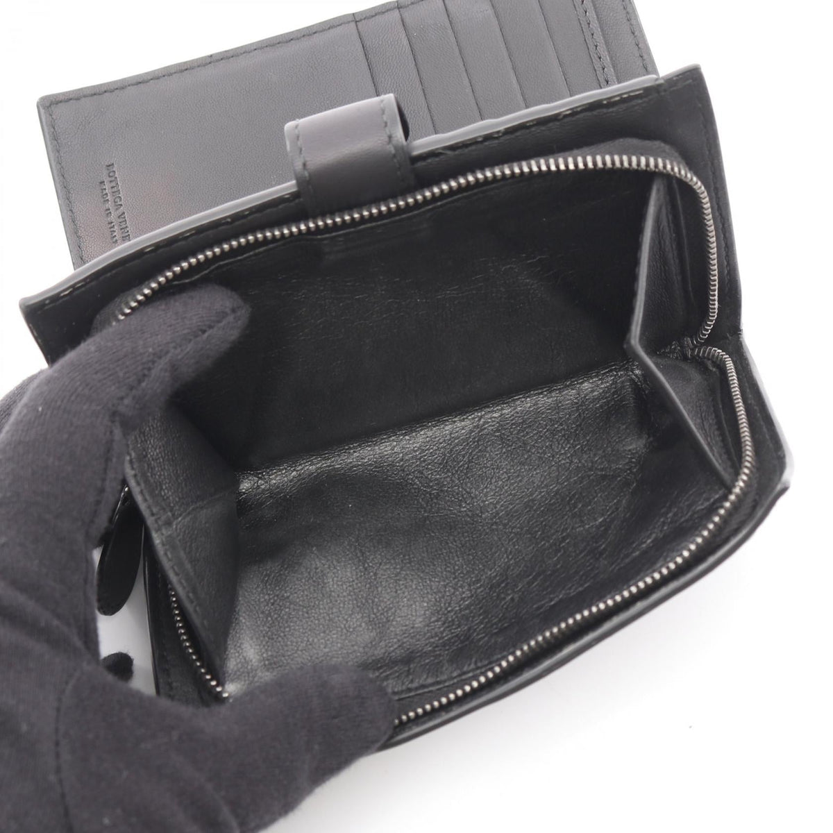 ボッテガヴェネタ イントレチャート レザー二つ折り財布