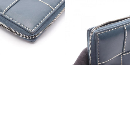 ボッテガヴェネタ カセット マキシイントレチャート レザー ラウンド長財布