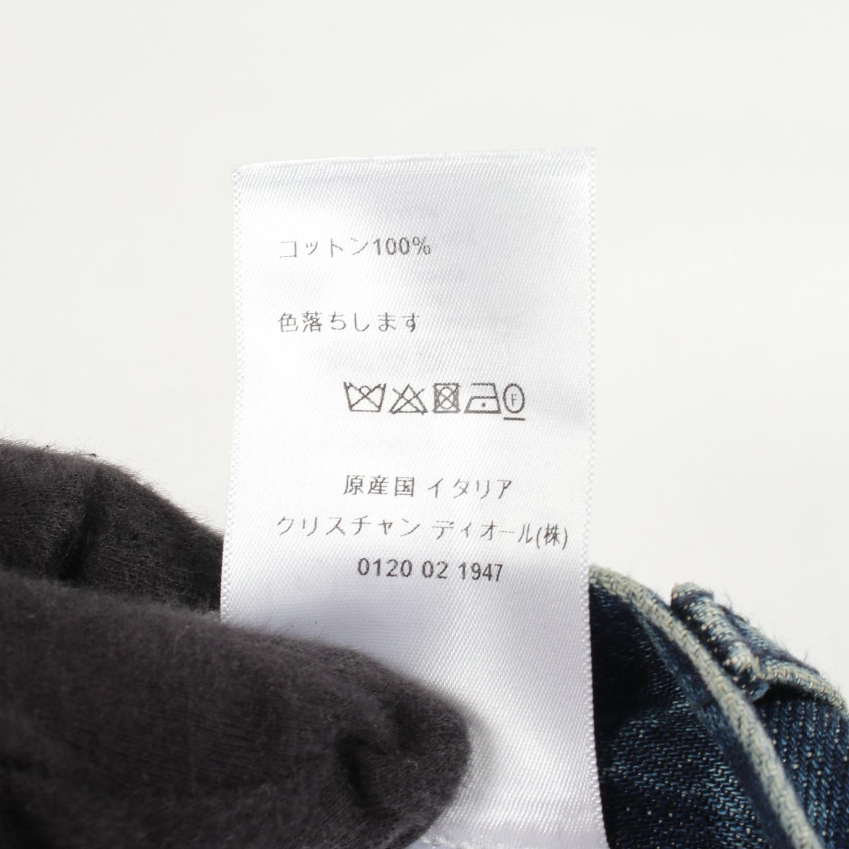 クリスチャンディオール カットオフボーイフレンドデニムパンツ
