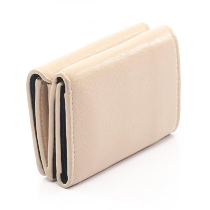 バレンシアガ EVERYDAY MINI WALLET レザー三つ折り財布