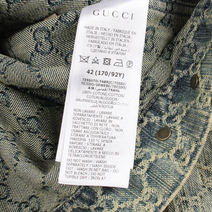 グッチ GGジャカード コットンデニムジャケット