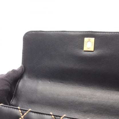 シャネル ワイルドステッチ レザーハンドバッグ