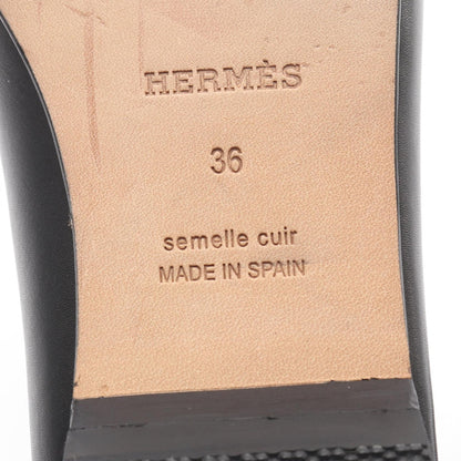 エルメス レザーパンプス