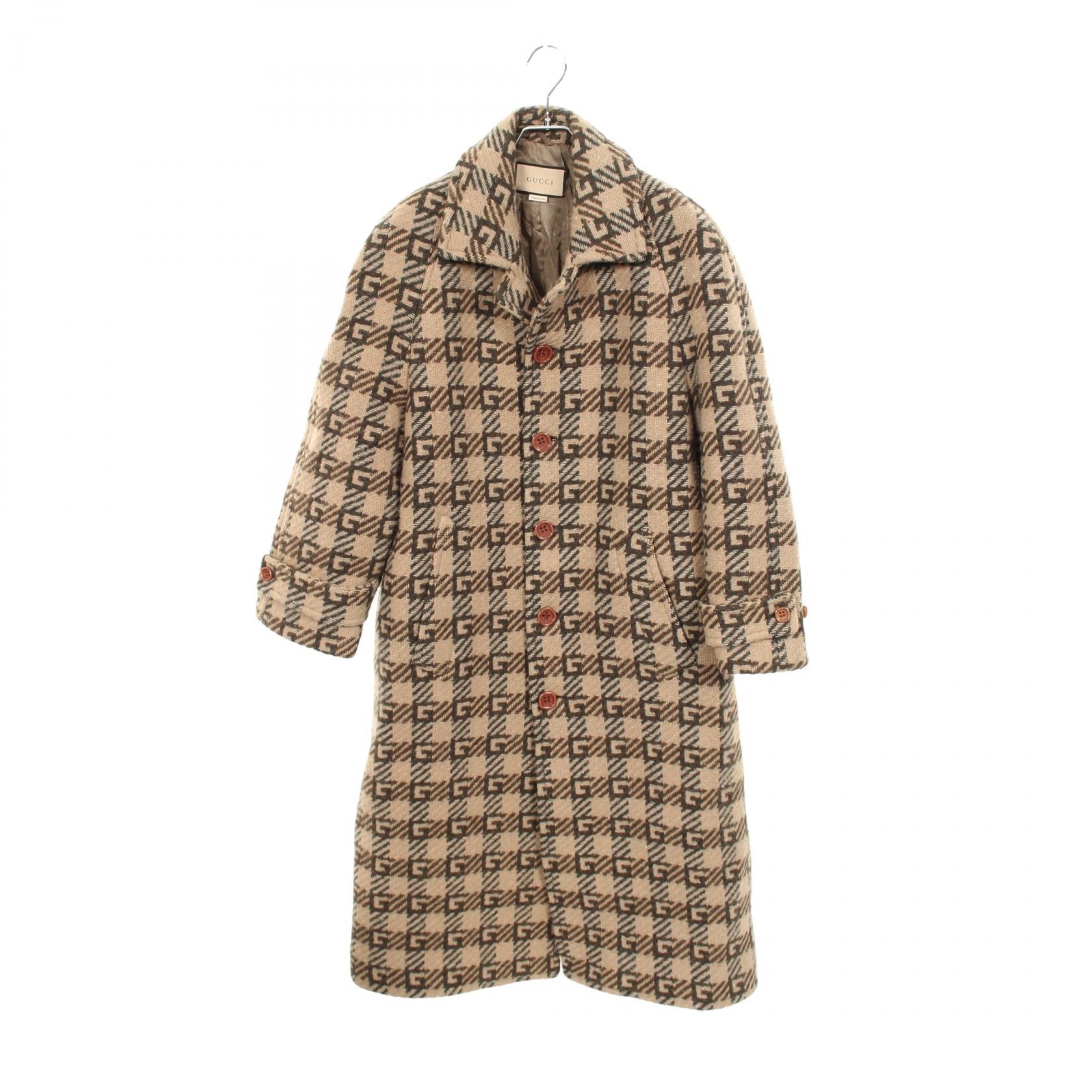 グッチ GGジャカード ウールコート