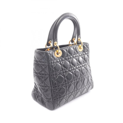 ディオール LADY DIOR レザー ハンドバッグ