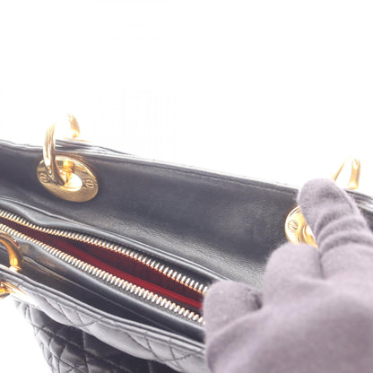 ディオール LADY DIOR レザー ハンドバッグ