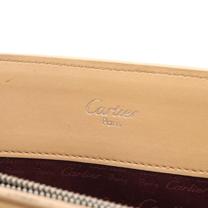 カルティエ カボション レザートートバッグ