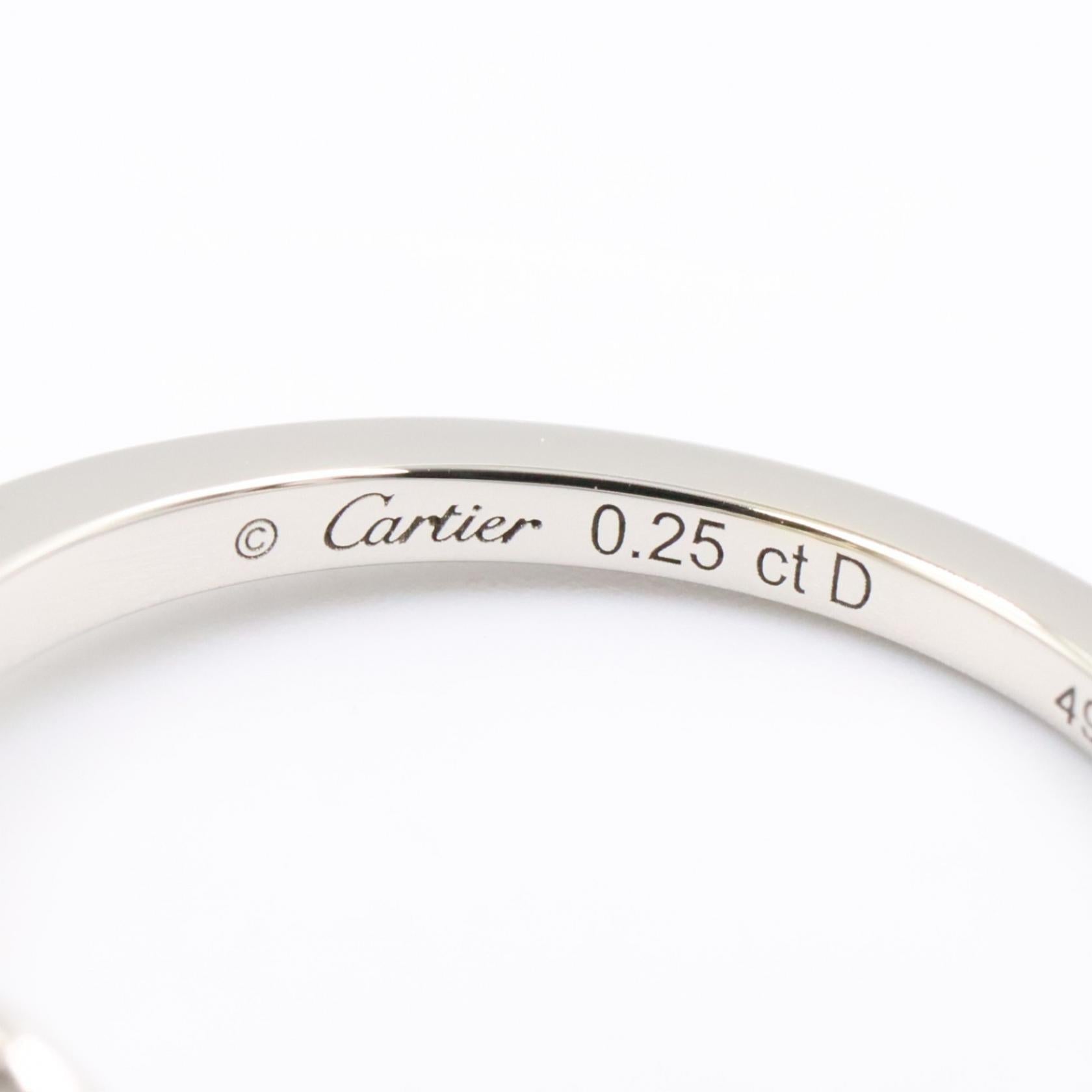 カルティエ バレリーナソリテール Pt950 ダイヤモンド リング 8.5号