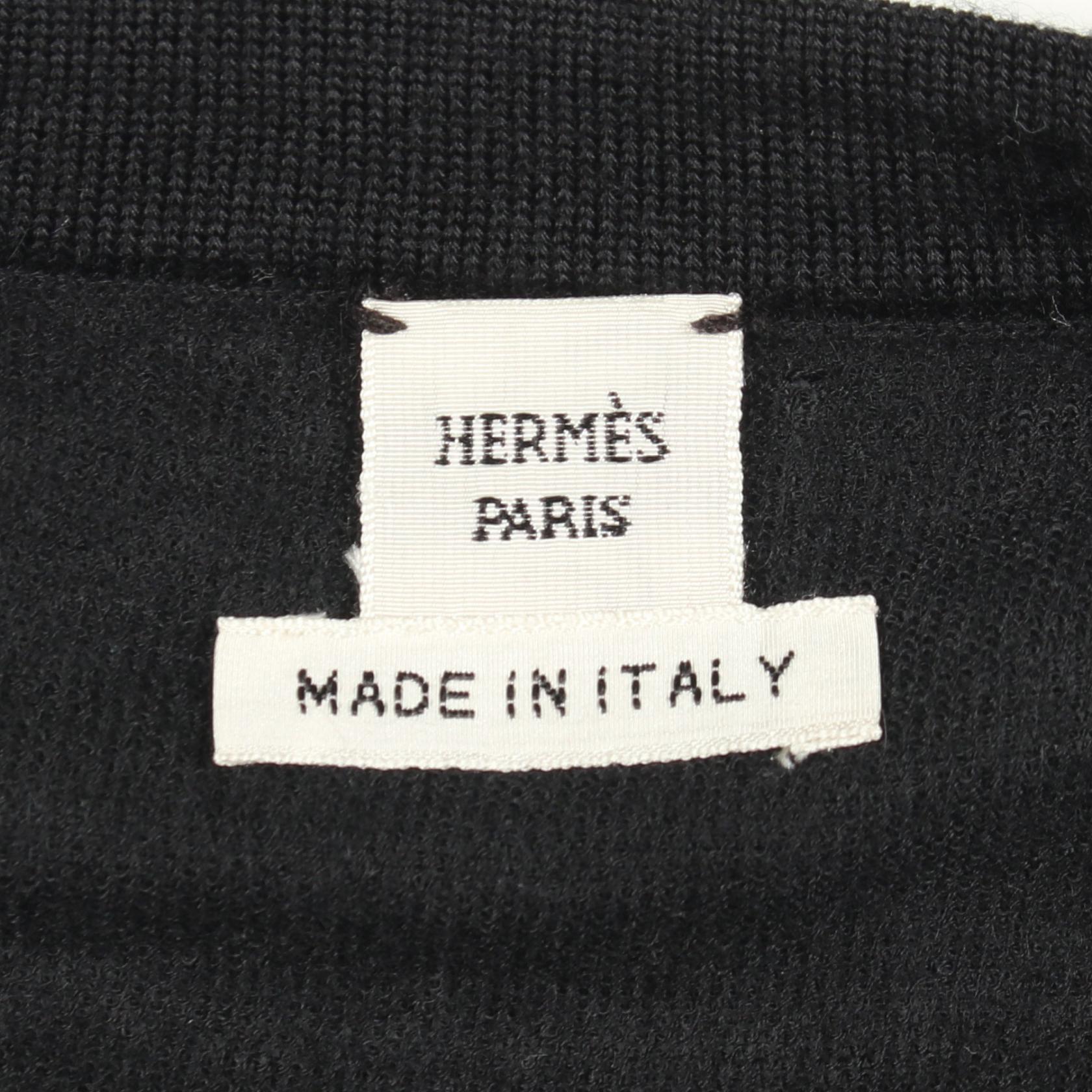 エルメス リブカシミヤニットトップス