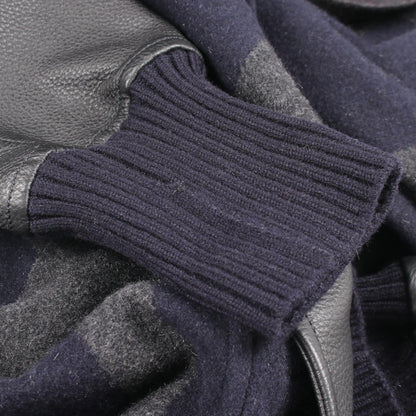 エルメス バーシティ カシミヤ レザー ジャケット