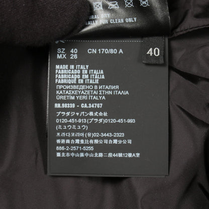 プラダ ナッパレザー フード付きコート