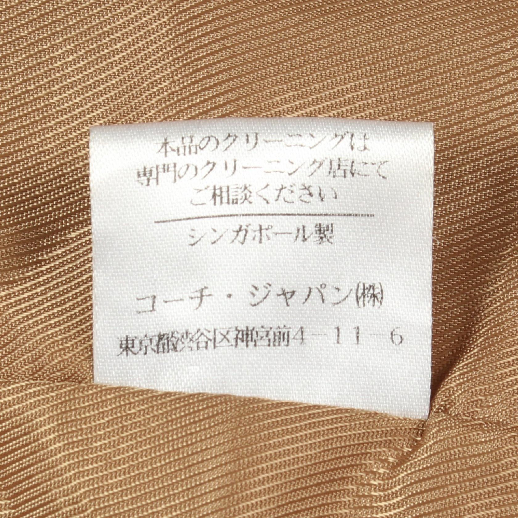 コーチ シグネチャー ポリエステルコート
